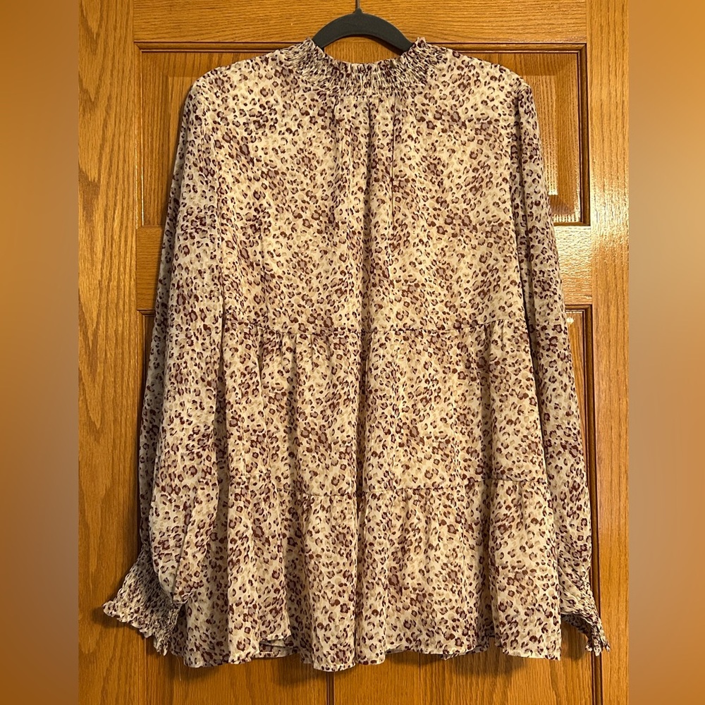 JODIFL - Animal Print Tiered Top